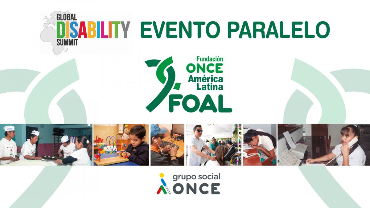 Gráfica del evento paralelo de FOAL en la Cumbre Mundial de Discapacidad