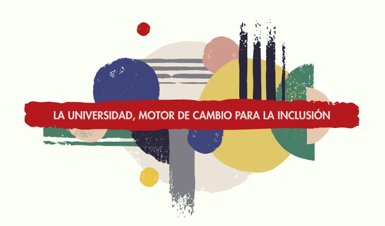 Logotipo del IV Congreso Internacional de Universidad y Discapacidad, a cargo de Fundación ONCE