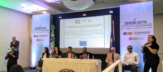 Imagen de la presentación del proyecto de FOAL y la Unión Europea en República Dominicana