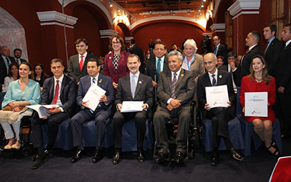 El Rey de España, Felipe VI, junto al resto de dignatarios durante la Cumbre de Guatemala