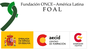 Logotipos de Foal y Embajada de España en Bolivia, AECID, Cooperación española