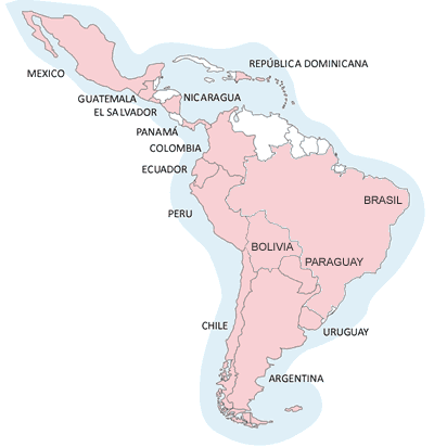 Mapa con los países en los que está presente Foal