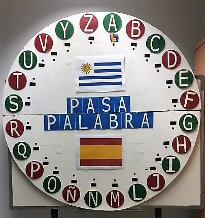 El 'rosco' del Pasapalabra Cultura con las letras del abecedario y las banderas de Uruguay y España